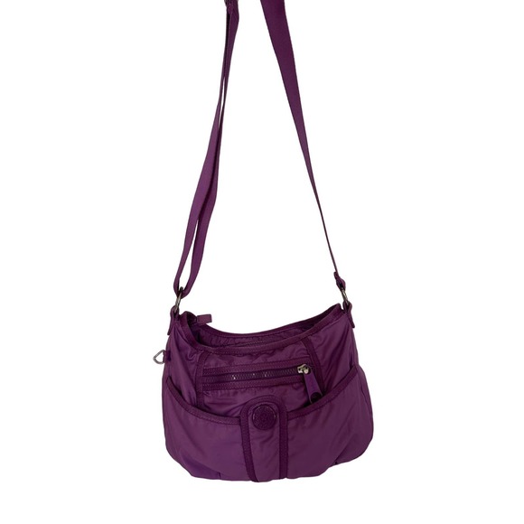 Kipling Handbags - Rare Kipling lightweight purple crossbody shoulder bag, good condition